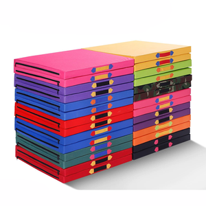Colchoneta <span class=keywords><strong>de</strong></span> aterrizaje y protección <span class=keywords><strong>de</strong></span> espuma suave para <span class=keywords><strong>gimnasia</strong></span>, plegable, tríptica, <span class=keywords><strong>de</strong></span> 3 pulgadas <span class=keywords><strong>de</strong></span> grosor, <span class=keywords><strong>de</strong></span> XPE y EPE, colorida, económica, al por mayor - Product Image 6