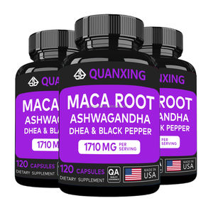 Cápsulas de Extracto Herbal Orgánico de Raíz de Maca y Ashwagandha para Hombre, Apoya la Salud Masculina y el Control de la Energía, 60 Cápsulas - Product Image 1