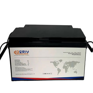 딥 사이클 <span class=keywords><strong>24v</strong></span> 200ah 충전식 리튬 이온 배터리 팩 25.6v 100ah 280ah 300ah Lifepo4 태양계 배터리 - Product Image 1