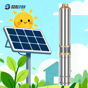 DC Çok Kademeli Yapılı Güneş Enerjili Su Pompası, Tarım Çiftliği Sulaması için GÜNEŞ ENERJİLİ Derin Kuyu Dalgıç Pompası - Product Image 2