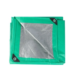 Bâche en PE tissée laminée enduite, 180 g/m², verte argentée, avec œillets en aluminium renforcés et imperméables, pour maillots de bain et artisanat - Product Image 6