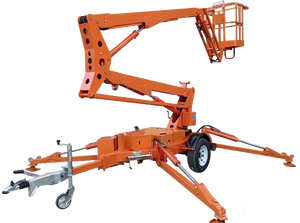 Nouvelle nacelle araignée électrique montée sur remorque, flèche télescopique, empattement 3050 mm, garde au sol 0,06 m, hauteur maximale 18 m, table 1350x830 - Product Image 3