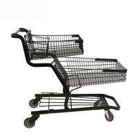 Chariot de supermarché à roulettes chariot de supermarché avec panier en filet prix
