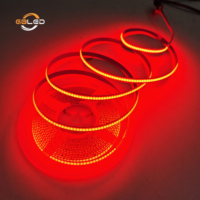 Bande lumineuse LED COB 12V 24V 320 LED 8mm IP20 Monocolore Flexible pour éclairage d'affichage