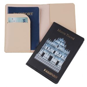 Factory Wholesale Pu Leather <b>Passport</b> Card <b>Holder</b> Travel <b>Wallet</b> Ticket Clip Logo Printing Waterproof Durable - Product Image 4