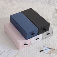 Boîte à lunettes personnalisée en gros avec logo, étui d'emballage pour lunettes de soleil, boîte cadeau pour bijoux et parfums en carton rigide avec languette de tirage