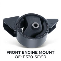 Soporte de Motor 11320-50Y10 NBJINGYI para Sunny B13/B14/Sentra/Pulsar N14/N15 Trasero, de Caucho Natural y Acero de Alta Resistencia