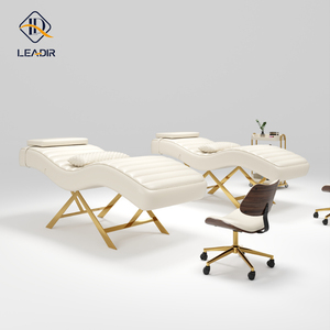 Leadir Salon professionnel meubles dossier réglable Table <span class=keywords><strong>de</strong></span> Massage rose thérapie médicale tatouage visage cils lit - Product Image 6