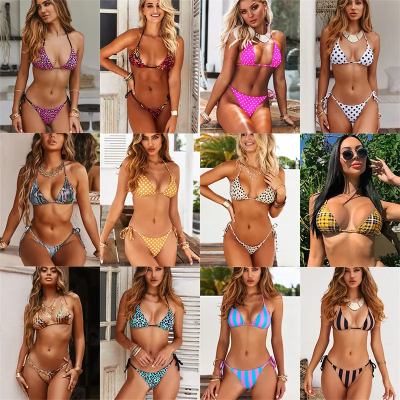 Wholesale Cheap Clothes Women Stock Clothing Apparel Bikini Set Swimsuit Tops Bale Used Second Hand Bulk Clothing