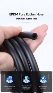 <span class=keywords><strong>Tubo</strong></span>/Manicotto in <span class=keywords><strong>Gomma</strong></span> EPDM Personalizzato Marca ZXQ, Nero Liscio Resistente all'Usura e Antigelo per Refrigerante -30°C 120°C - Product Image 5