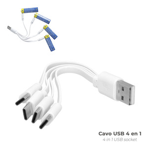 Batteria al Litio Ricaricabile "AA" 1.5V USB-C (4 Unità) - Product Image 4