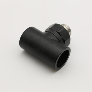 Zhengxin nhà máy ổ cắm mông Fusion HDPE thép không gỉ giảm nam chủ đề Adapter <span class=keywords><strong>TEE</strong></span> cho pe100 PE 80 bán buôn - Product Image 2