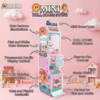 Mini machine à griffes en métal, à monnayeur, pour attraper les jouets d'arcade et les peluches