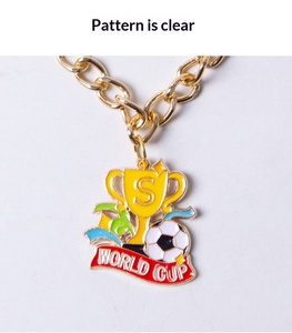 Collar con Colgante de Balón de Fútbol para Mascotas, Cadena Dorada para Gatos y Perros, Colgante de la Copa Mundial de Fútbol, Joyería para Mascotas - Product Image 5