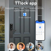 Face ID Handabdruck Aluminium-Türschloss Fingerabdruck Tuya Smart Lock S869MAX NFC-Karten-Zugang Schlüsselloser Zugang App WiFi Smart Home Schloss
