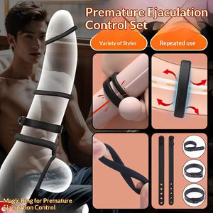 Anneau pénien personnalisé pour homme, triple retenue, retardateur d'éjaculation, jouet intime, accessoire sexuel pour adulte - Product Image 2