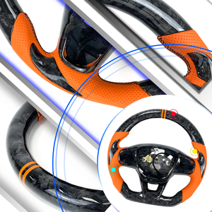 Accessoires d'intérieur de voiture Volant en fibre de carbone forgé pour Ford Focus ST <span class=keywords><strong>RS</strong></span> MK2 MK4 <span class=keywords><strong>MK3</strong></span> - Product Image 2