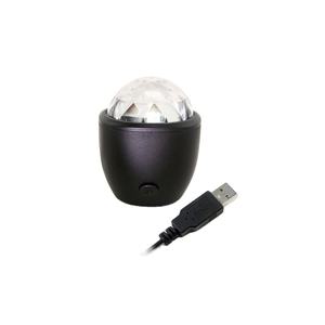 Boule disco <span class=keywords><strong>multicolore</strong></span> 3W alimentée par USB, lumières magiques pour fête d'anniversaire, concert, mini lumières de scène - Product Image 5