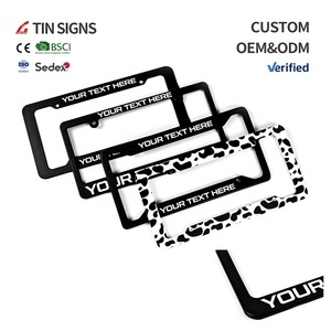 Bán Buôn Biểu Tượng Tùy Chỉnh Chất Lượng Cao Tùy Chỉnh In Nhựa Châu Âu Xe Giấy Phép Tấm Chủ USA Giấy Phép Tấm Khung Cho Xe Dec - Product Image 4