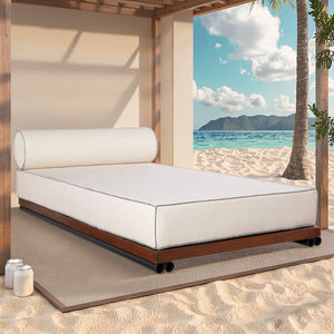 Oreiller rond piscine fête <span class=keywords><strong>bain</strong></span> <span class=keywords><strong>de</strong></span> <span class=keywords><strong>soleil</strong></span> Daybed meubles en teck <span class=keywords><strong>Chic</strong></span> chaise longue extérieure - Product Image 4