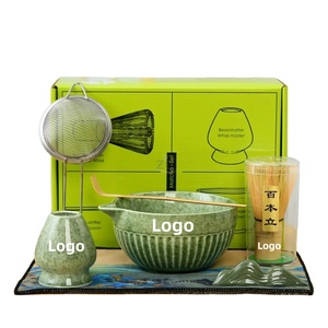 Venta caliente Matcha Set Batidor de huevos de bambú Matcha Bowl Cuchara Bambú Cerámica Tea <span class=keywords><strong>Bay</strong></span> Japón Essential Matcha Set - Product Image 1