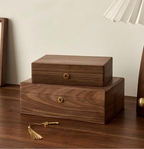 Boîte à souvenirs en <span class=keywords><strong>bois</strong></span> avec couvercle à charnières pour recettes, rangement décoratif, comme boîte à souvenirs, boîtes décoratives en <span class=keywords><strong>bois</strong></span> de noyer - Product Image 3