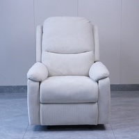 Ensemble de meubles de salon pour hôtel Sofa inclinable sectionnel certifié de qualité Massage Tissu velours Cuir