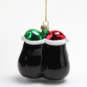Colgante de Pingüino Navideño Personalizado, Adorno de Vidrio Soplado Hecho a Mano para la Temporada Festiva, Personalización de Fábrica para el Día de Navidad - Product Image 2