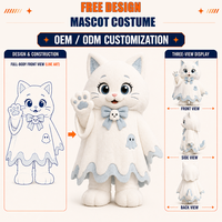 Costume de mascotte d'animal de Noël personnalisé OEM pour adulte, tenue de performance en peluche avec logo personnalisé en matériau EVA