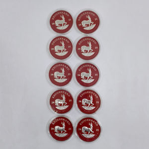Nuevos Moldes para Monedas de <span class=keywords><strong>Plata</strong></span> 2026, Diseño Personalizado, Moneda de Recuerdo de Metal Rojo del Kruger de Sudáfrica 2021 para Colección de Año Nuevo, Regalo - Product Image 5