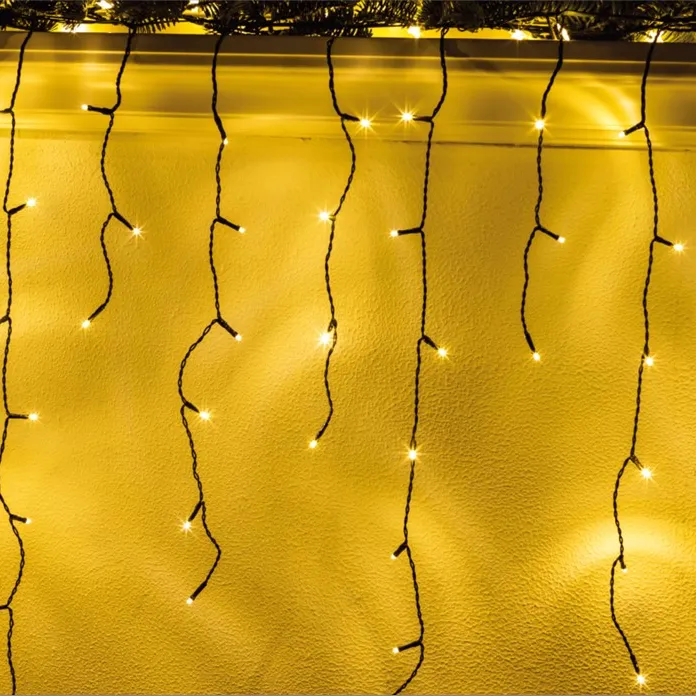 Newish most popular warm led icicle can be used as a Christmas light string for outdoor Christmas decorations