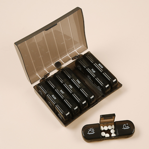 Boîte de stockage de pilules durable et pratique pour voyage mini boîte à pilules en plastique de mode boîte à pilules pour une gestion efficace des médicaments - Product Image 4