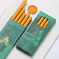 Bâtons de cire à cacheter en boîte (5 pièces/boîte) Diamètre 1,1 cm pour sceller les enveloppes, décorer les invitations, sceller les produits, marque HAOYINXIANG