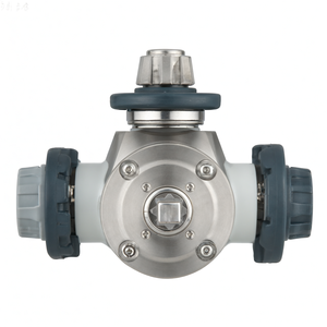 COVNA 40mm 3 Way Pneumatic Actuator PVC Ball <b>Valve</b> Double Union Air Control Ball <b>Valve</b> - Product Image 6