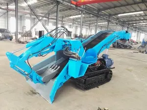 Crawler Type Mining Slag Raking Machine Small Tunnel Gold Mining Equipment High Working Efficiency Mucking Rock Loader