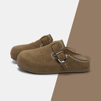 Sandales mules rétro pour hommes de l'usine de Wenzhou, à bout fermé, légères, à enfiler, décontractées, pour l'été, OEM, RTS, faible MOQ