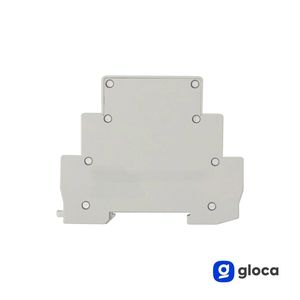 Gloca Voyant LED monophasé 230V à montage sur rail DIN, voyant d'état rouge, bornes à vis, plastique IP20 - Product Image 4