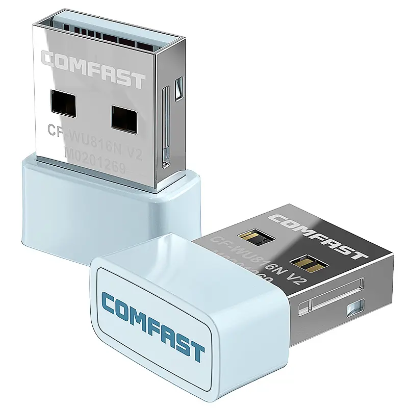 USBWiFiアダプターComfast CF-WU816N v2 150Mbps 2.0デスクトップPCおよびラップトップ用の高速接続2.4GHzWifi Usb mini Wifiドングル