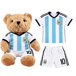 MSYO - Set de Jersey de Peluche de la Selección <span class=keywords><strong>Argentina</strong></span> para la Copa Mundial de Fútbol, 30 cm, Ropa para Peluches, Regalos para Aficionados al Fútbol - Product Image 2