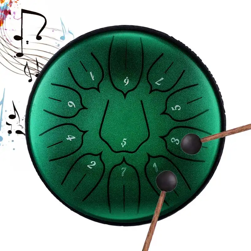 Wholesale Drum 11 Notes 6 Inches Handpan Musical Instruments With Drum Mallets Mini Steel Tongue Drum