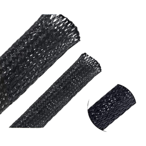 Manchon en caoutchouc de silicone tressé extensible et coloré pour l'isolation électrique résistante à l'abrasion des câbles - Product Image 5