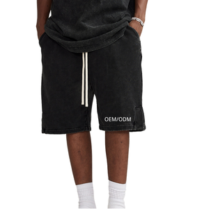 Nouveauté 2025 – Short vintage délavé à l'acide, 420 g/m², en coton épais, uni, sportif, de haute qualité, confortable et élégant, impression à la demande - Product Image 1