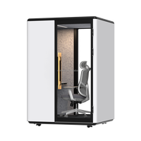 Module de bureau modulaire moderne Comine, solution acoustique insonorisée pour espace de travail, bureau ouvert, écologique, pour hôtels, immeubles de bureaux, entrepôts