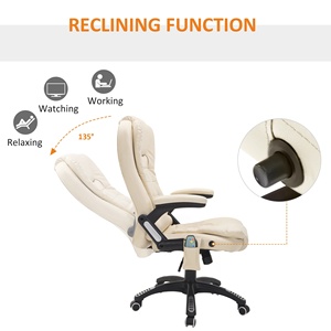 <strong>UK</strong> Best Seller Beige High Density Foam Seat Tilt Locking Ergonomic Gaming 360 Swivel Executive <strong>Office</strong> <strong>Chair</strong> with Flip-Up Armrest - Product Image 3