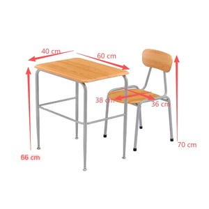 ZOIFUN Muebles Escolares al por Mayor, Juego de Mesa y Silla Escolar de Madera Moderna - Product Image 2