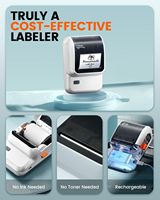 Printer Label Portabel Tanpa Tinta Label Maker M100 Mini untuk 203dpi 50mm Baterai 1200mAh untuk Label Alamat/Harga Penggunaan Kantor