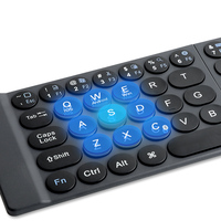 Keyboard lipat nirkabel USB 2.4G, tata letak warna hitam, Keyboard proyeksi membran lipat untuk IOS produk baru