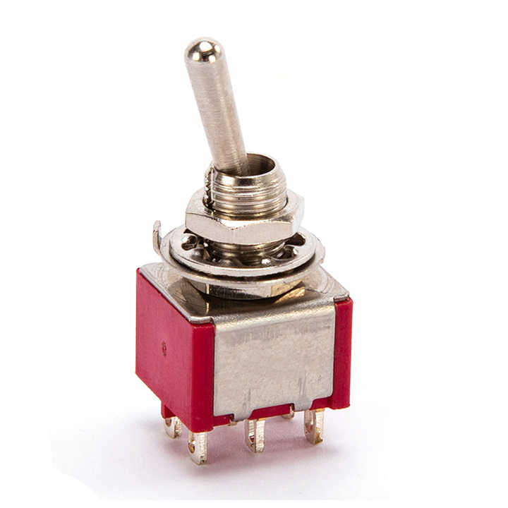 6A 250V High QUALITY 6 pins safety On-off Brass Min Toggle Switch KN1 ...