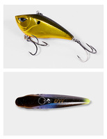 Leurre de pêche Lipless Crankbait à vibrations silencieuses, à aileron carré large, pour la pêche à la perche et au snapper en rivière, lac et ruisseau, en ABS
