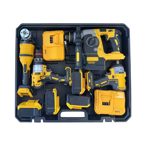 Outils électriques 20V, ensemble combiné 4 en 1, perceuse sans fil sans balais et clé à chocs, marteau rotatif d'angle DW-4in1-B-2, perceuse sans fil - Product Image 4